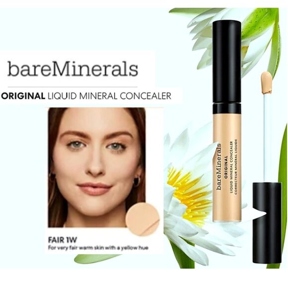 bareMinerals Original Liquid Mineral Concealer/Corrector ~ Fair 1W 6ml NIB - Picture 1 of 13